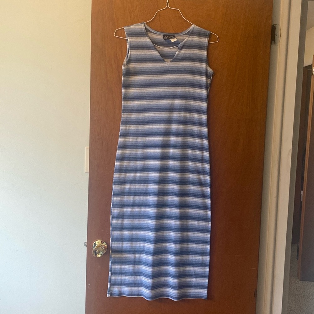 A.C.W Design Size  Small blue and white dress